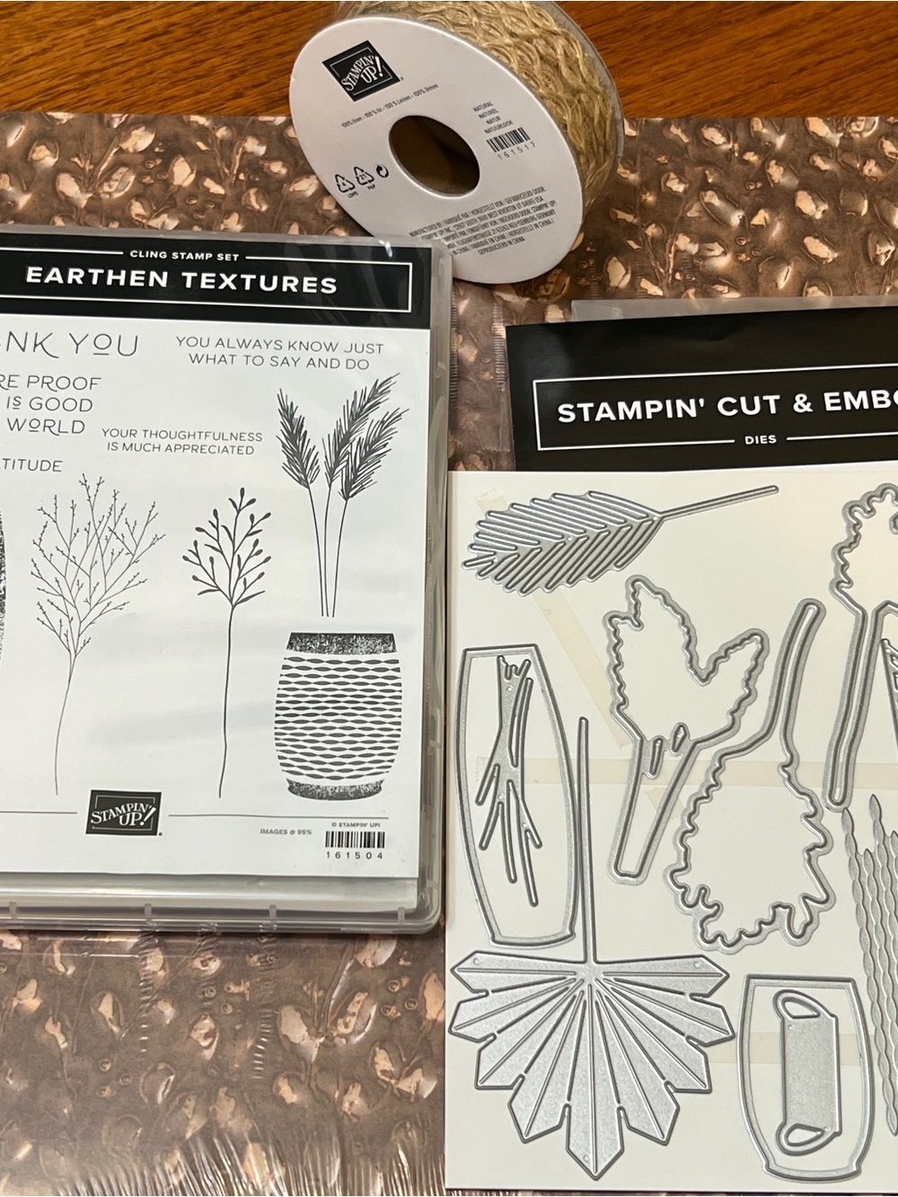Stampin’ Up! Earthen Elegance Suite Earthen Textures Bundle DSP NEW